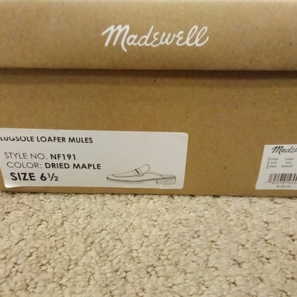 Madewell Lugsole Loafer Mules 6.5 - Picture 4 of 5
